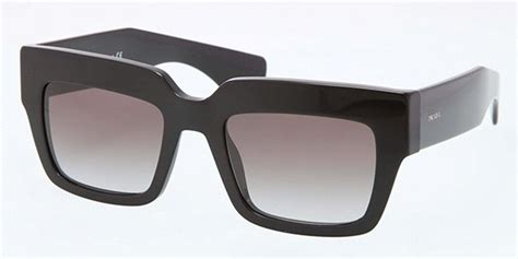 prada poeme oversized black square frame|Prada PR 28PS POEME 1AB0A7 Sunglasses in Black.